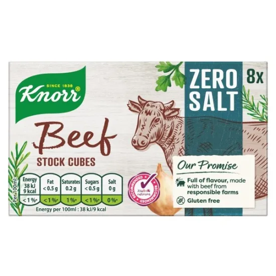 Knorr Beef Zero Salt Bouil 72g