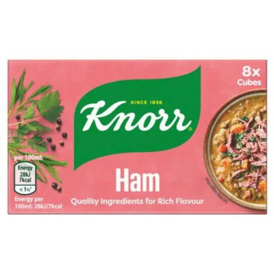 Knorr Stock Cubes 8s Box Ham 80g