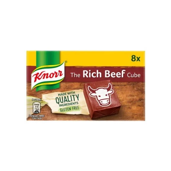 Knorr Stock Cubes 8s Rich Beef 80g