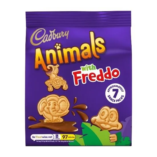 Cadbury Animals Mini Biscuits 7 Pack 139.9g