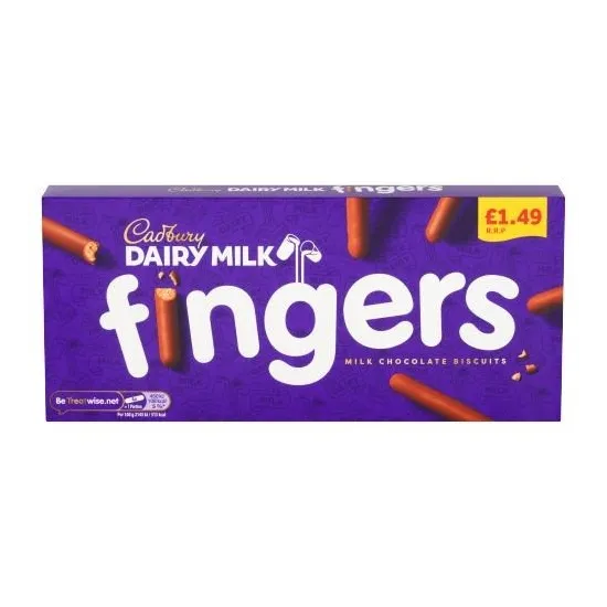 Cadbury Milk Chocolate Fingers PMP 114g