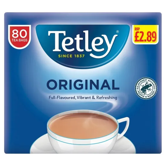 Tetley Original 80 Tea Bags PMP 250g