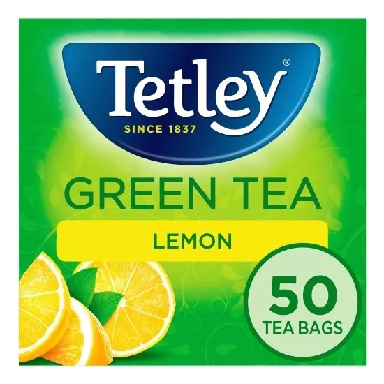 Tetley Green Lemon (50x2g)