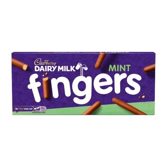Cadbury Mint Fingers 114g