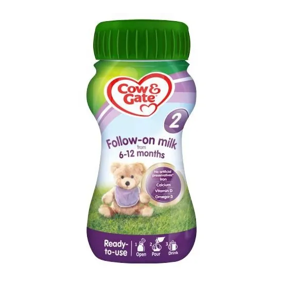 Cow & Gate Follow On RTF Milk Liquid STAGE 2 (6-12 months) 200ml