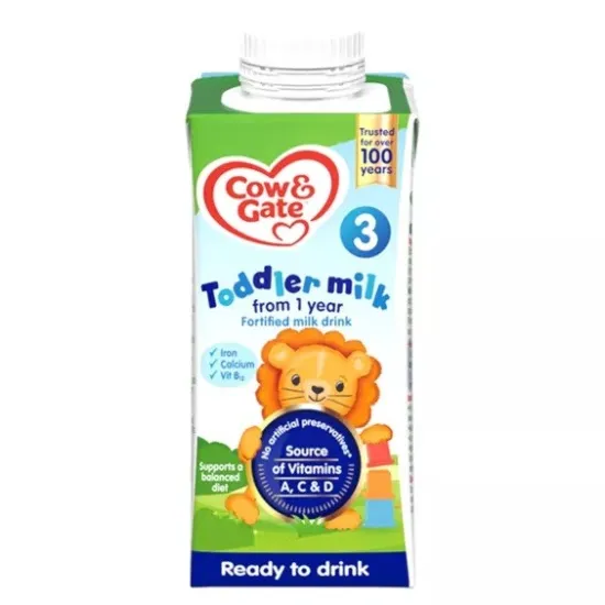 Cow & Gate Growing Up RTF Milk Liquid STAGE 3 (1-2yrs) 200ml