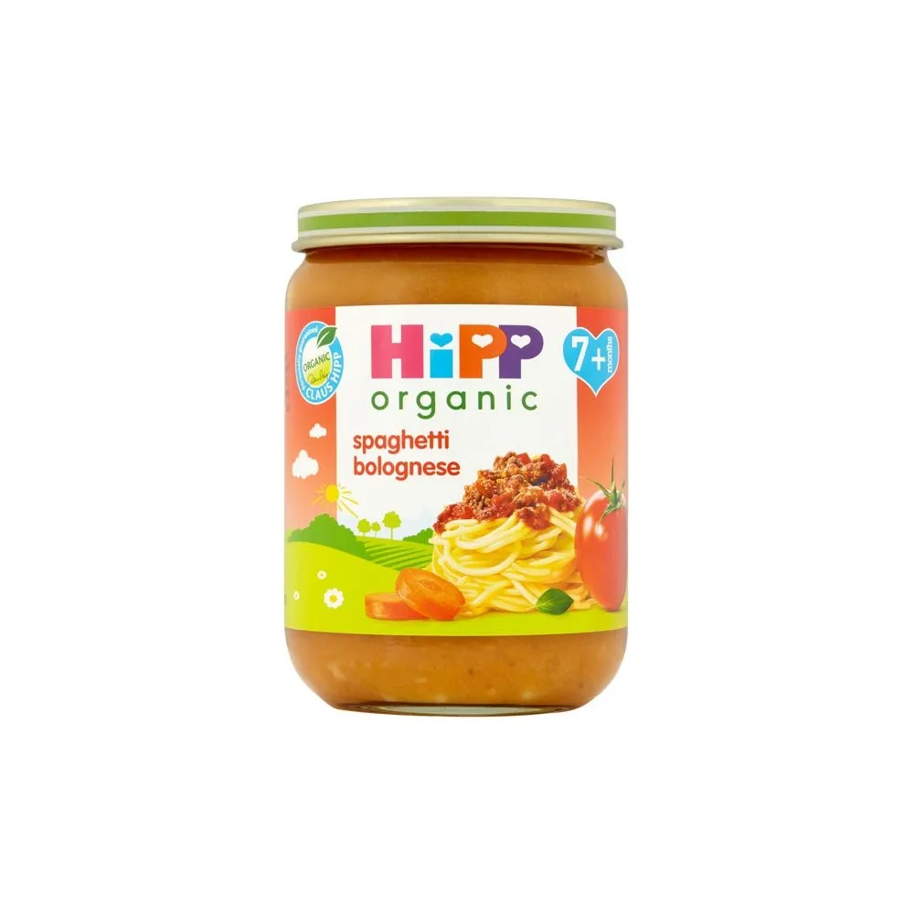 Hipp Organic Spaghetti Bolognese Baby Food Jar 7+ Months 190g Hipp Organic Spaghetti Bolognese Baby Food Jar 7+ Months 190g
