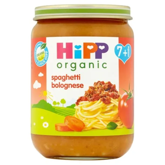 Hipp Organic Spaghetti Bolognese Baby Food Jar 7+ Months 190g Hipp Organic Spaghetti Bolognese Baby Food Jar 7+ Months 190g