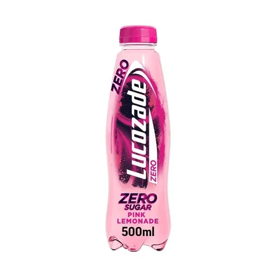 Lucozade Energy Zero Pink Lemonade 500ml