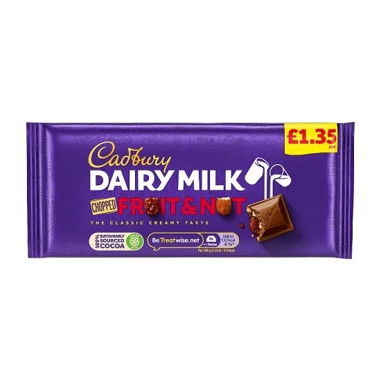Cadbury Dairy Milk Chopped Nut PMP 95g