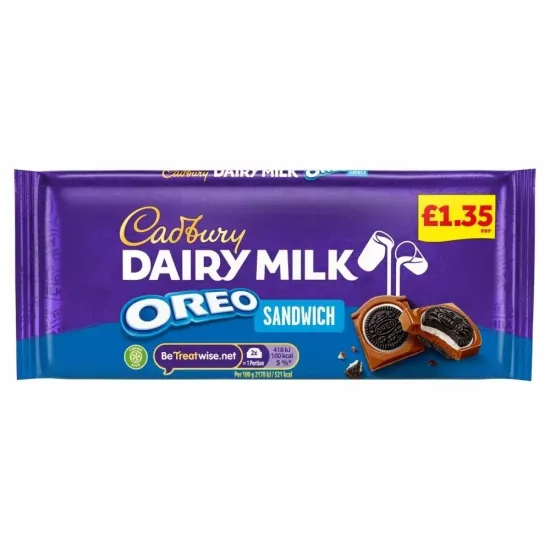 Cadbury Dairy Milk Oreo Sandwich PMP 95g