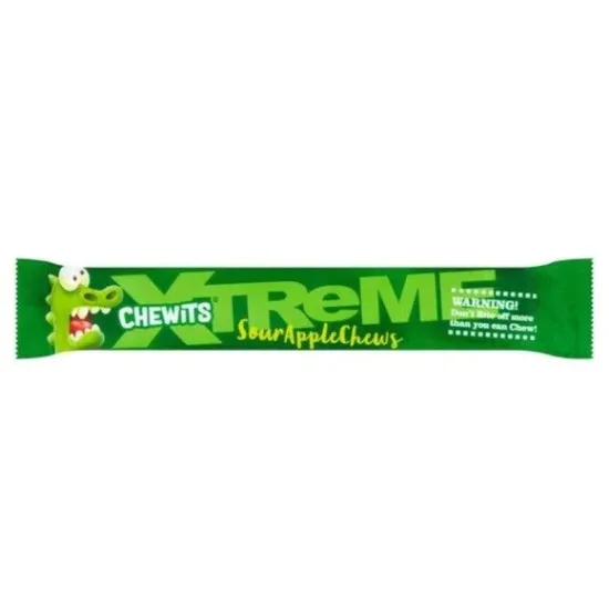 Chewi Xtreme Sour Apple Stick Pack 34g