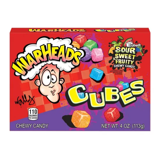 Warheads Chewy Cubes Theatre Box 113g