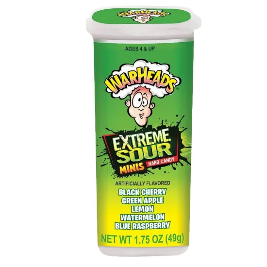 Warheads Extreme Sour Hard Candy Tub 49g