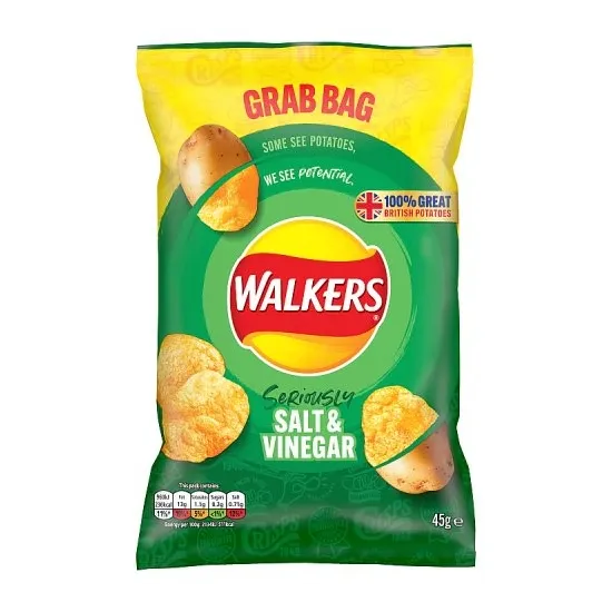 Walkers Salt & Vinegar Crisps 45g