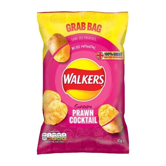 Walkers Prawn Cocktail Crisps 45g