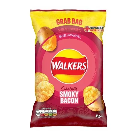 Walkers Smoky Bacon Crisps 45g