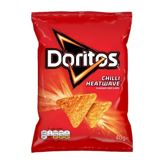 Doritos Chilli Heatwave Tortilla Chips Crisps 40g