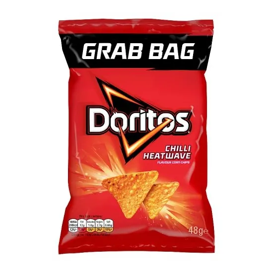 Doritos Chilli Heatwave Tortilla Chips Crisps 48g
