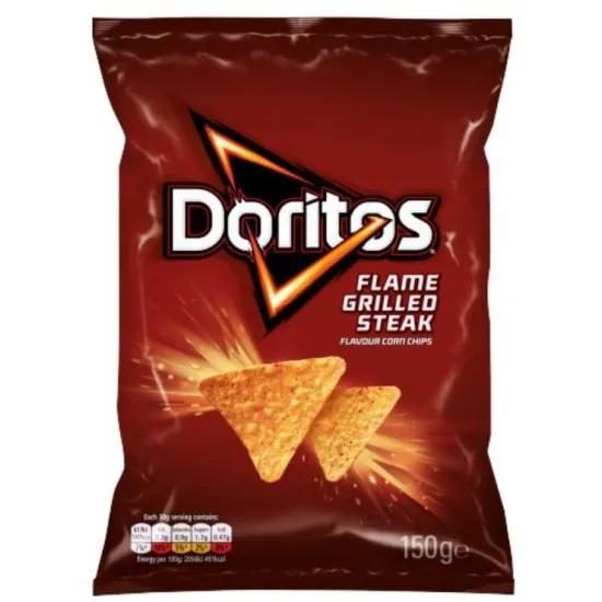 Doritos Flame Grilled Steak Sharing Tortilla Chips 150g