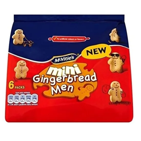 Mcvities Mini Gingerbread Minis 6 Pack (6 X 19g)