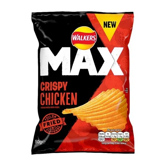 Walkers Max Crispy Chicken Crisps 50g