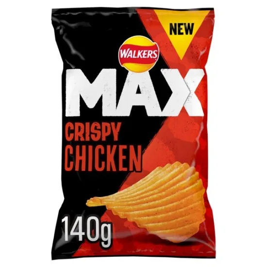 Walkers Max Crispy Chicken Sharing Crisps 140g