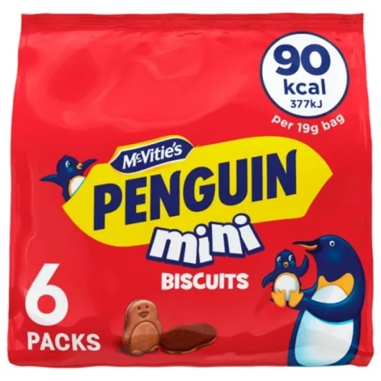 Mcvities Penguin Minis  6 Pack (6 X 19g)