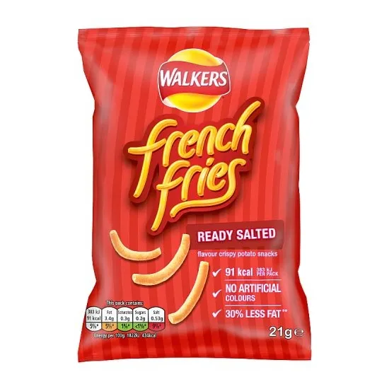 Walkers French Fries Ready Salted Snacks Crisps 21g