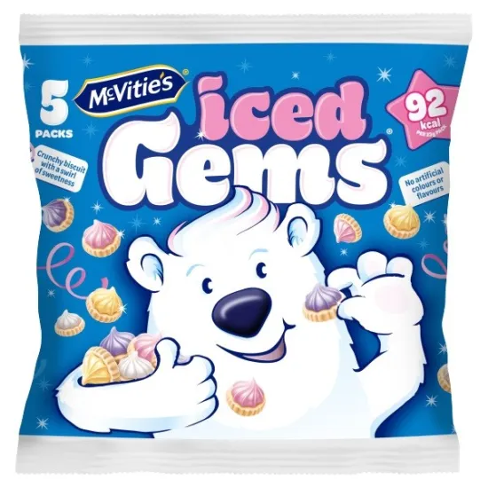 Mcvities Iced Gems 5 Pack (5x23g)