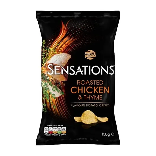 Walkers Sensations Roast Chicken & Thyme Sharing Crisps 150g