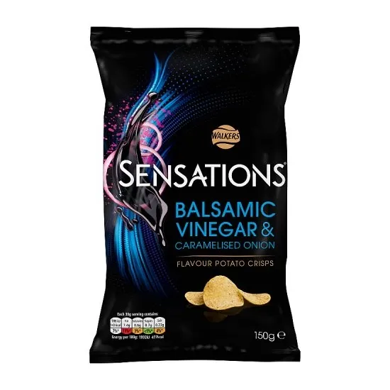 Walkers Sensations Balsamic Vinegar & Caramelised Onion Sharing Crisps 150g