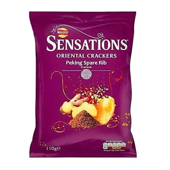 Walkers Sensations Peking Spare Rib Oriental Sharing Crackers 110g