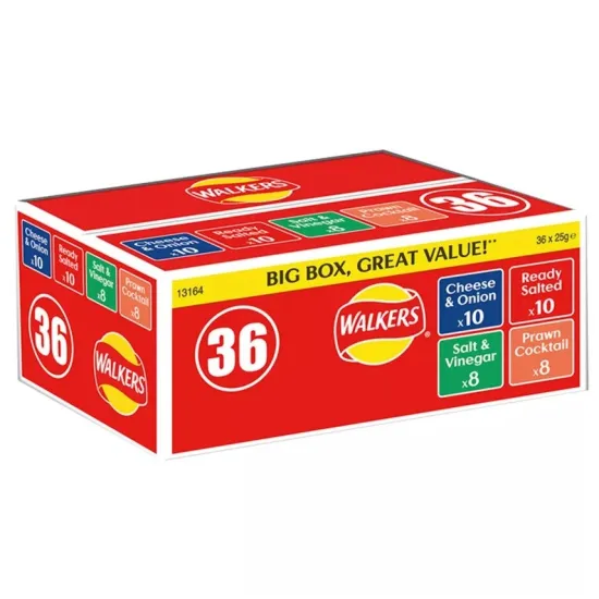 Walkers Snack Variety 36 Box