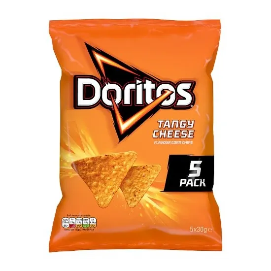 Doritos Tangy Cheese Multipack Tortilla Chips Crisps 5x30g