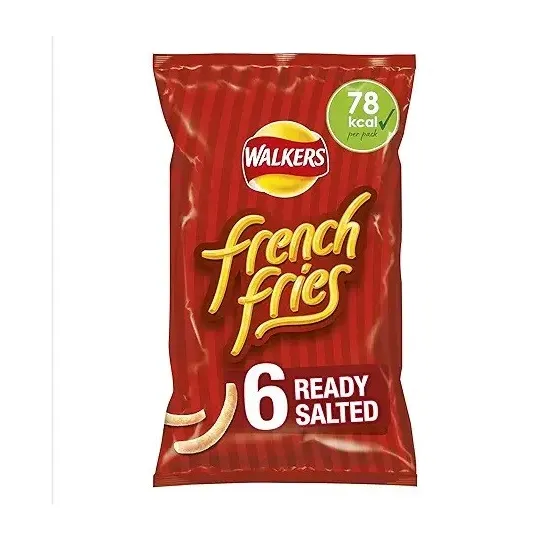 Walkers French Fries Ready Salted Multipack Snacks 6x18g