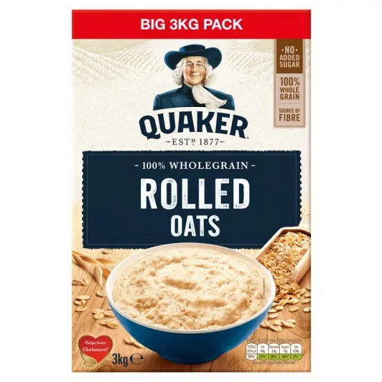 Quaker Rolled Porridge Oats 3kg