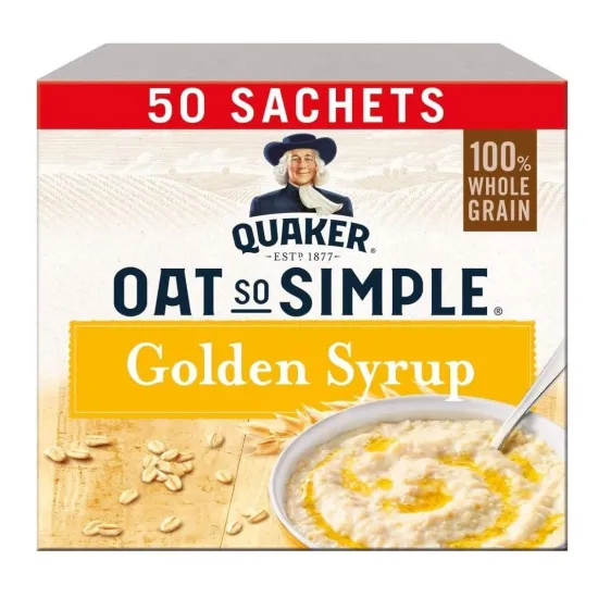 Quaker Oat So Simple Golden Syrup Porridge Sachets 50x36g