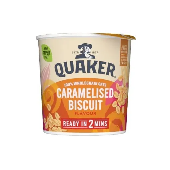 Quaker Oat So Simple Caramelised Biscuit Porridge Pot 57g