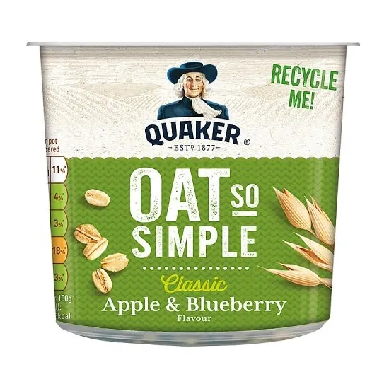 Quaker Oat So Simple Apple & Blueberry Pot 57g