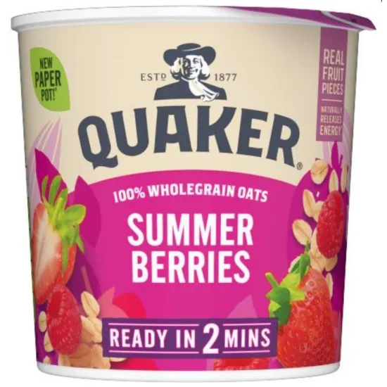 Quaker Oat So Simple Summer Berries Porridge Pot 58g