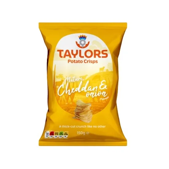 Taylors Mature Cheddar & Onion Flavour Potato Crisps 150g