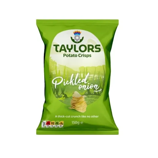 Taylors Pickled Onion Flavour Potato Crisps 150g