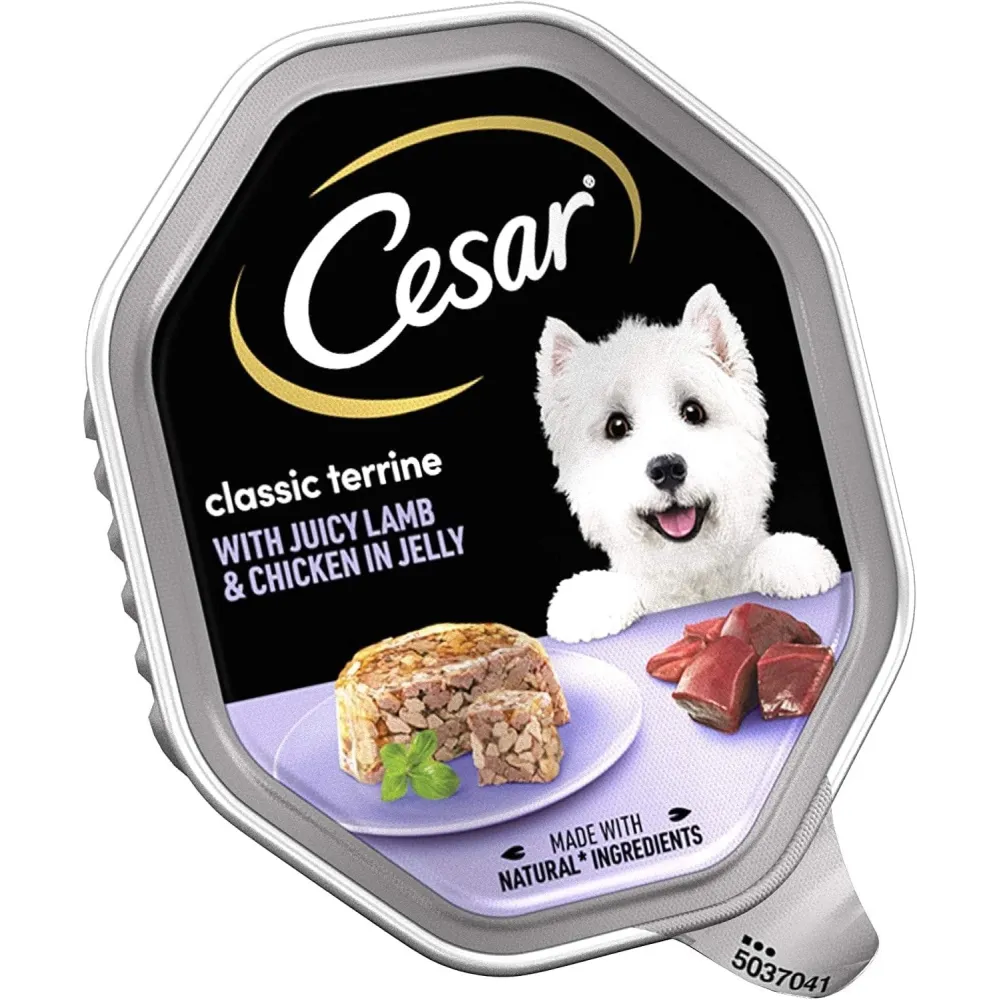 Cesar Garden Terrine with Juicy Lamb and Turkey and Green Beans in Loaf 150g Cesar Garden Terrine with Juicy Lamb and Turkey and Green Beans in Loaf 150g