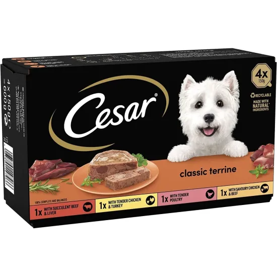 Cesar Country Stew Mixed Selection 4x150g Cesar Country Stew Mixed Selection 4x150g