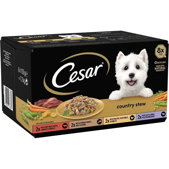 Cesar Classics Terrine Mixed Selection 8x150g Cesar Classics Terrine Mixed Selection 8x150g