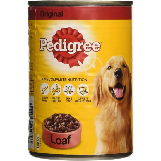 Pedigree Dog Tin with Beef in Gravy 400g