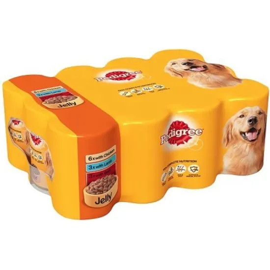 Pedigree Dog Tins Mixed Selection in Gravy 12x400g