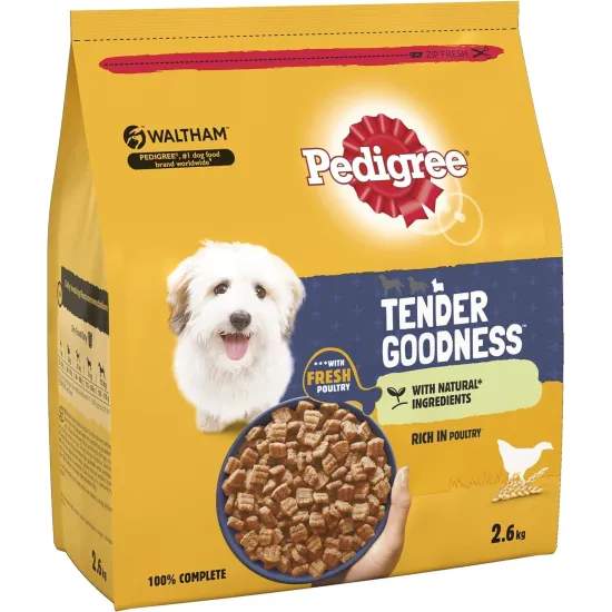 Pedigree Small Dog Dry Tender Goodness with Poultry 2.6kg