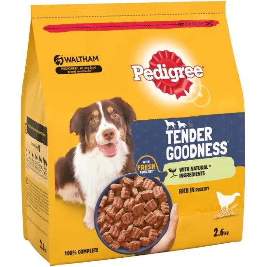 Pedigree Dog Dry Tender Goodness with Poultry 2.6kg